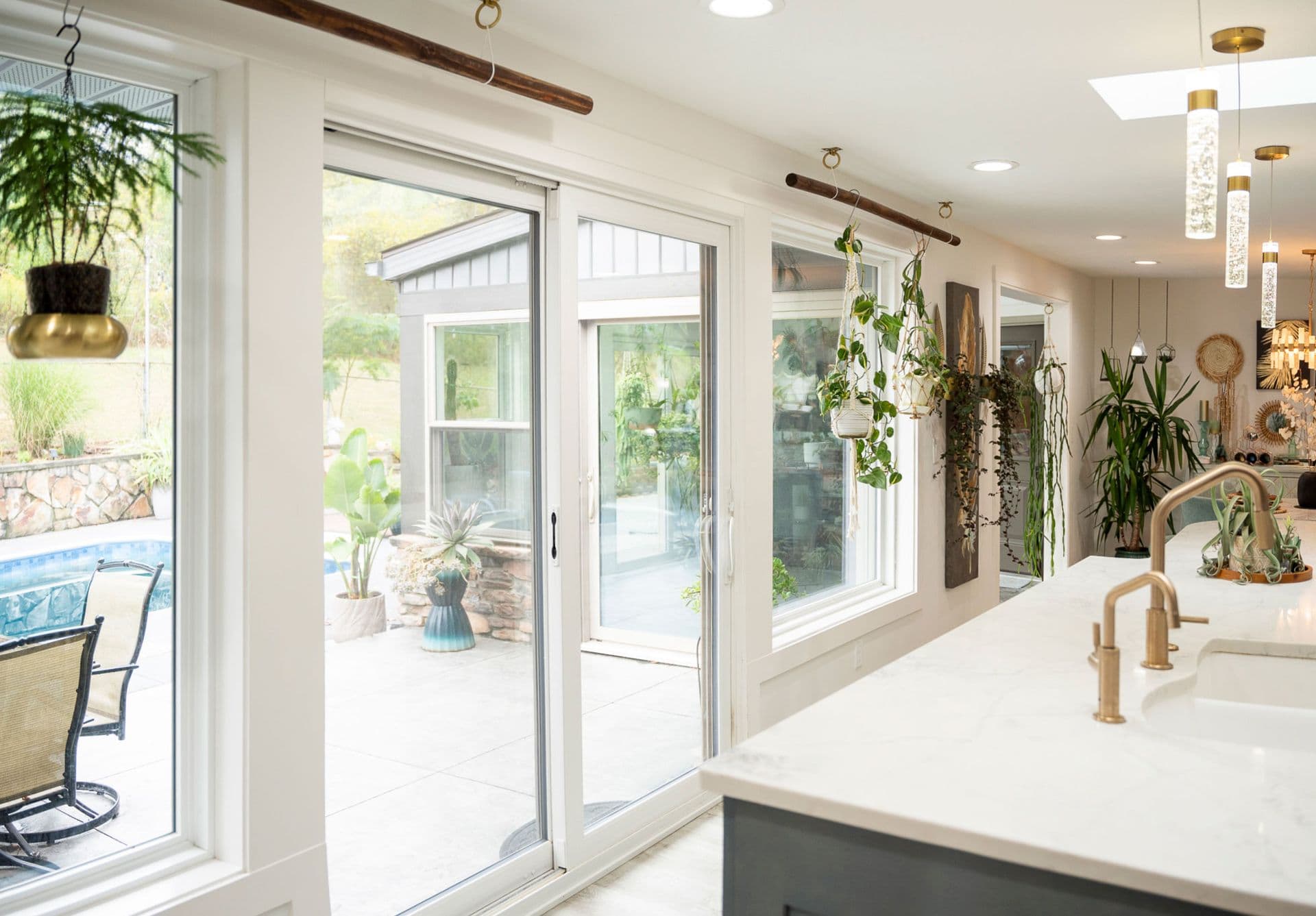 Provia Interior Kitchen Sliding Patio Door white